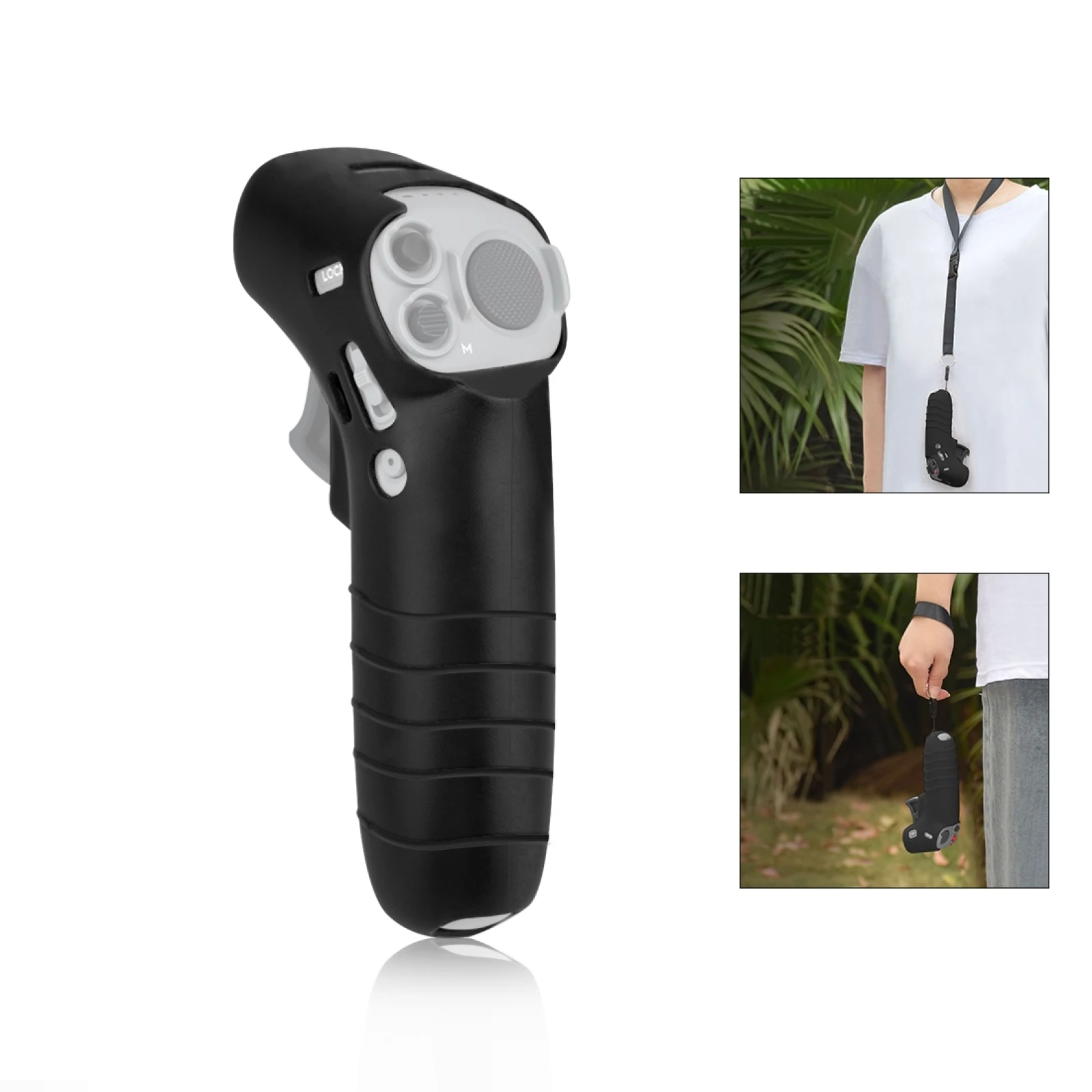 Puluz เคสป้องกันสำหรับ DJI RC Motion 2 /dji avata/fpv เคสป้องกันผิวและอุปกรณ์สายรัดคอสำหรับ sarung lengan