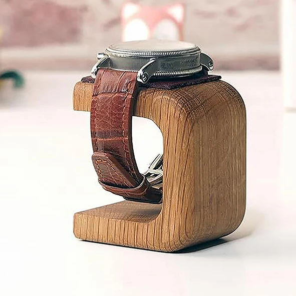 

Высококачественный деревянный держатель для часов, органайзер для ювелирных изделий, подставка для браслета, кольца, серьги, дисплей для часов, подставка для часов из массива дерева