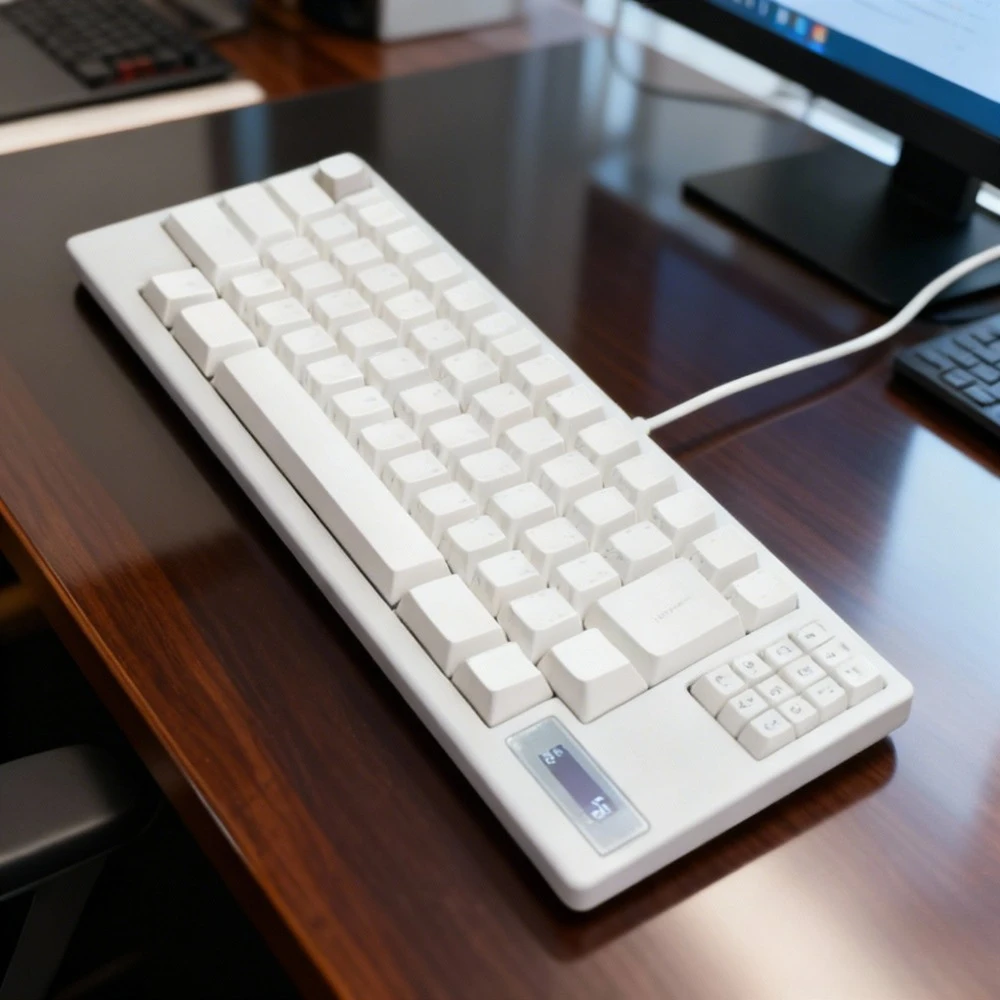 Cipher 60 HHKB Keyboard Custom Hot Swap ZMK Wireless Bluetooth Mechanical Keyboard RGB Top Structure Screen Gaming Keyboard Kit