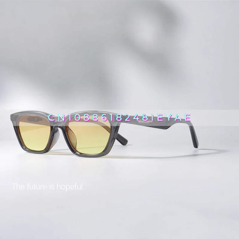 GM Black Sunglasses Hip Hop Style Unique Sunset Gradual Change Color Punk Sunglasses