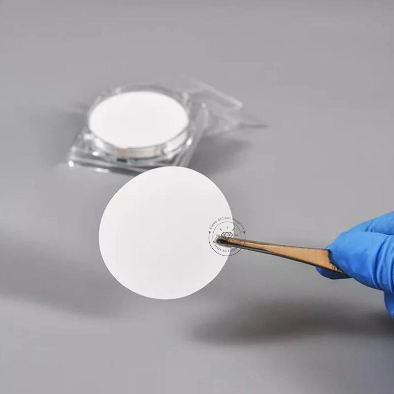 Membrane filtrante microporeuse hydrophobe en PTFE, diamètre de 13mm à 100mm, ouverture par défaut de 0.22 um, 50 pièces