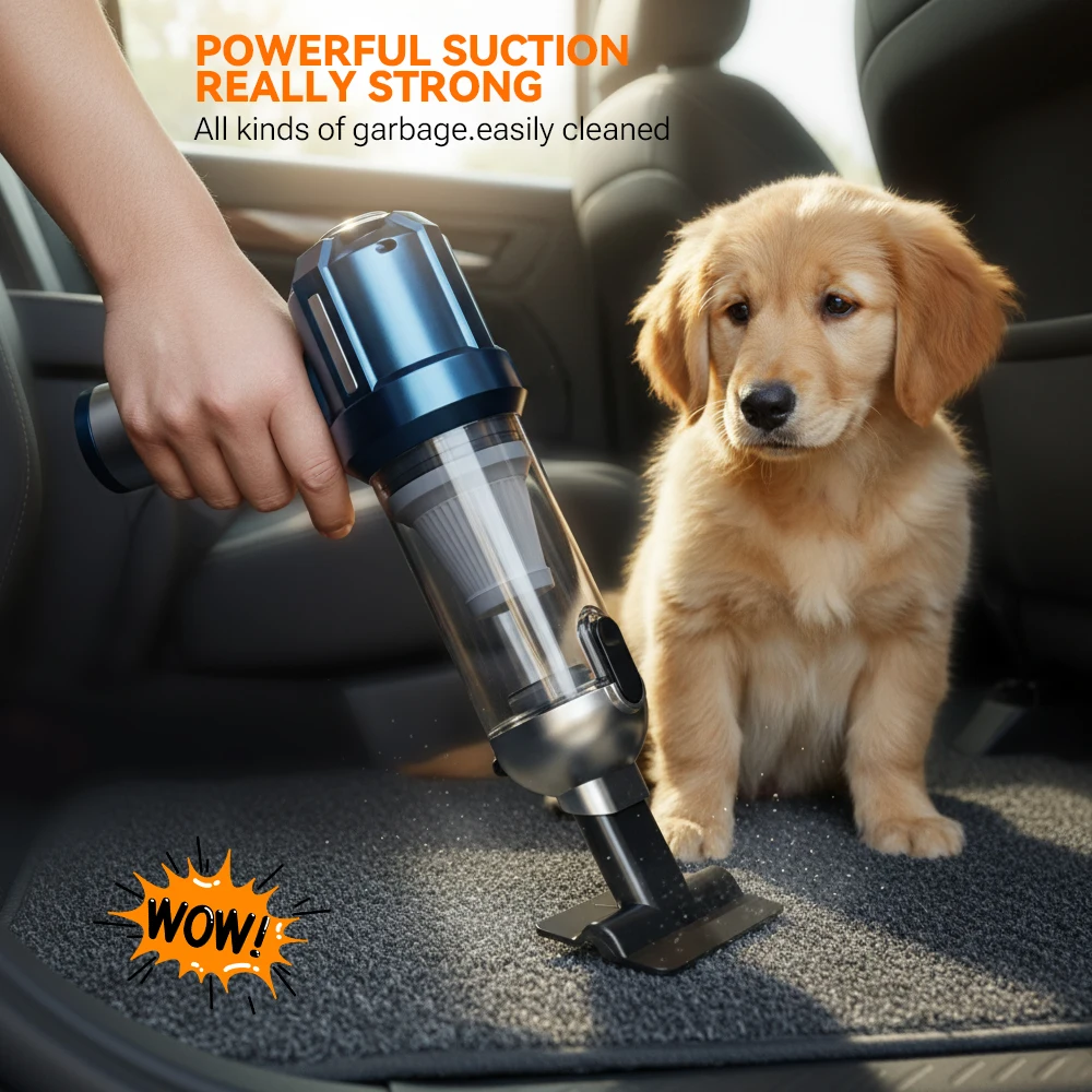 SZUK Portable Car Vacuum Cleaner Powerful Cordless Handheld Vacuum Cleaner for Home Appliance Car Cleaner Powerful Air Blower