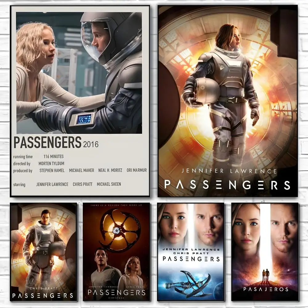 SciFi Movie P-Passenger Poster  Self-adhesive Art Waterproof Paper Sticker Coffee House Bar Room Wall Decor