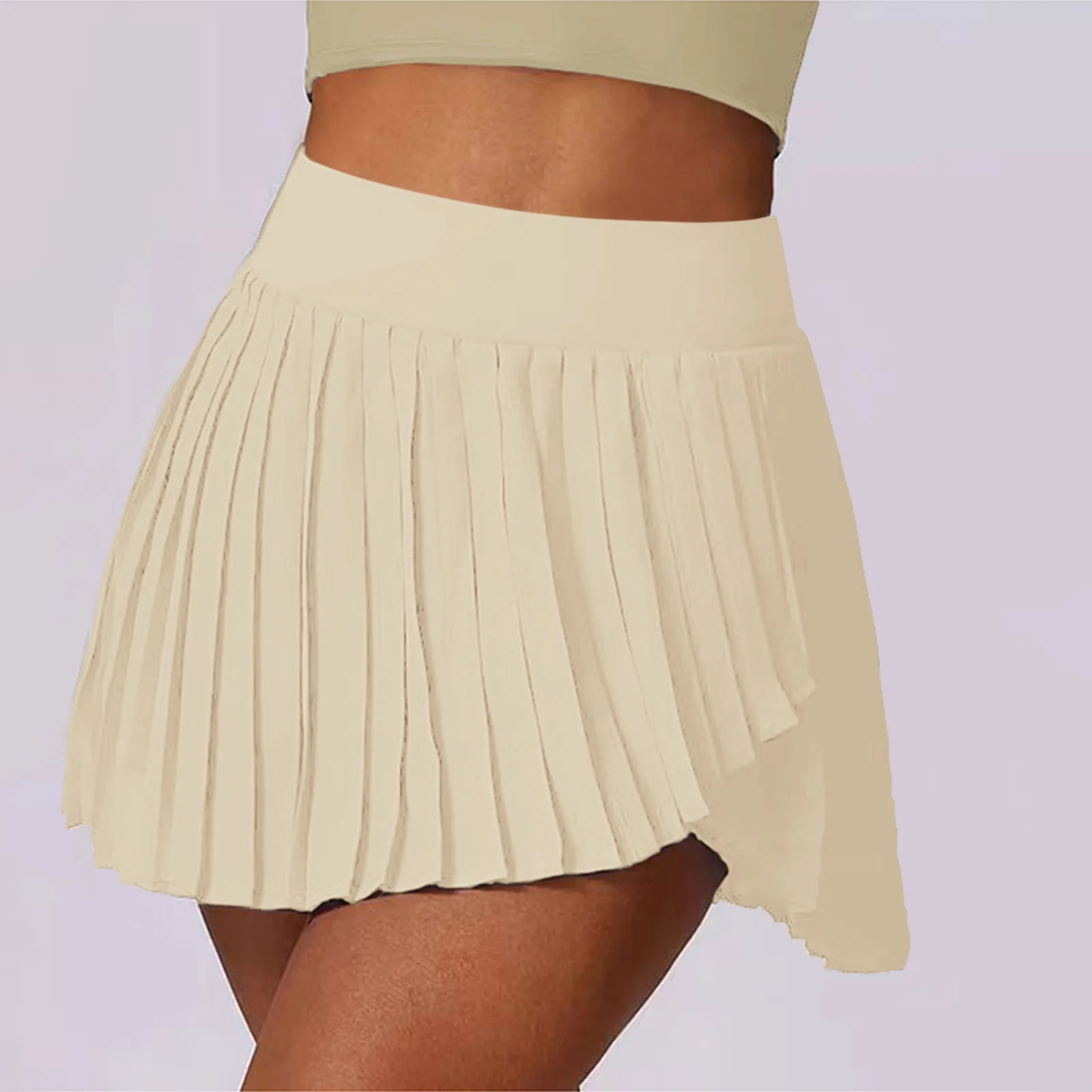 تنورة جولف نسائية رياضية مع جيب تنورة تنس مع جيوب للجري والتمارين الرياضية تنورة عالية الخصر على شكل حرف A Pickleball Golf Skort