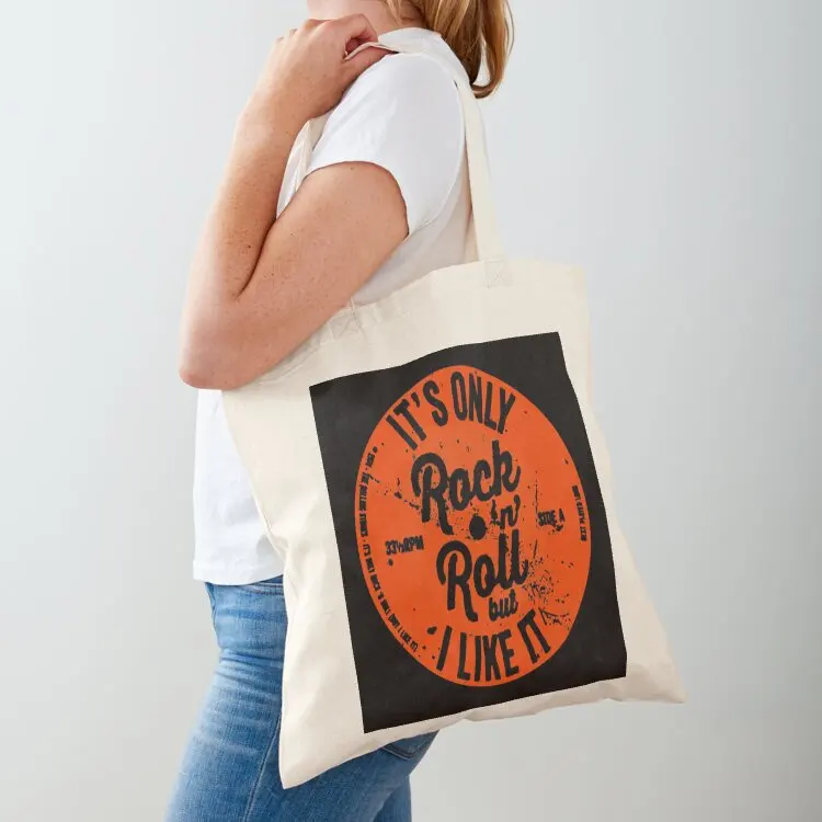 

ITS ONLY ROCK N ROLL Tote Bag tote bag woman reusable grocery bags supermarket folding bag Handbags