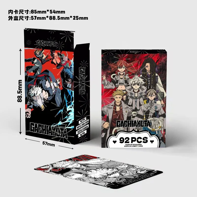 92Pcs Double Sided HD Lomo Cards Mini Photocards Stickers Greeting Cards Dark Battle Comic Hobby Collection Stationery Gift view 4