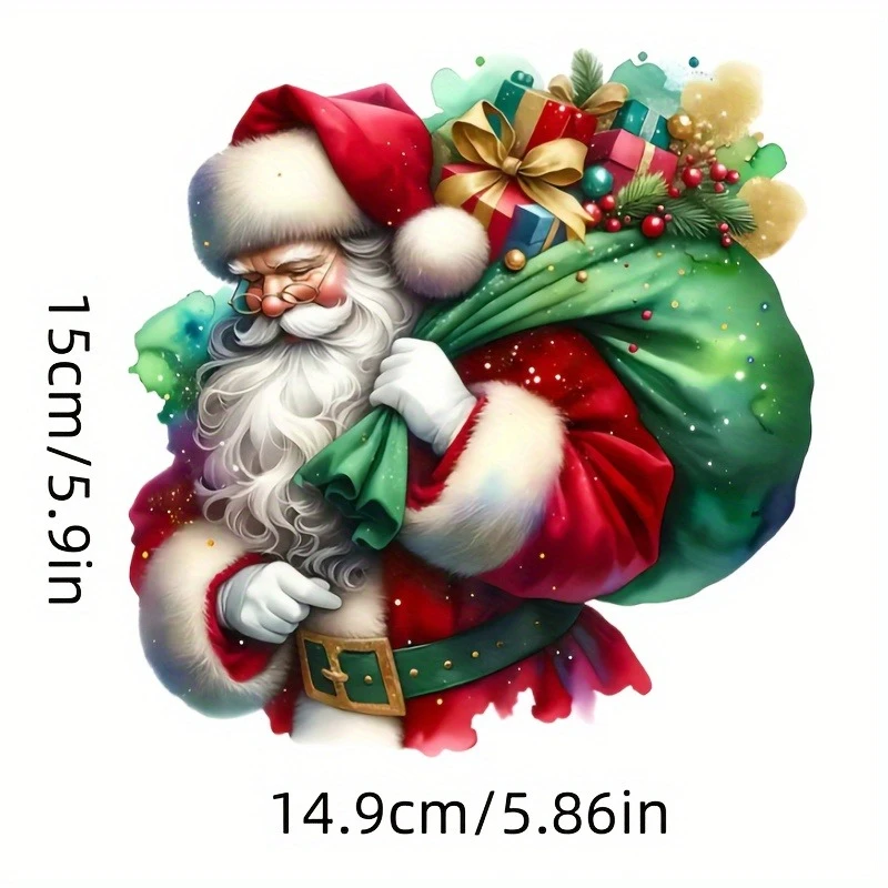 1pc Santa Claus Car Stickers Waterproof for Auto Windows Windshields Bodies Motorcycle Fairings Tailbox Universal Vinyl Decals