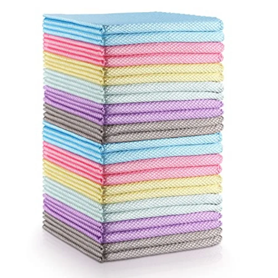 

Салфетки для мытья посуды Easy Clean Fish Scale Nanoscale: Чудо-салфетки из микрофибры без разводов для кухонных столешниц и мытья посуды