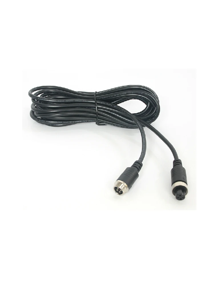 Reverse camera, video cable, truck four-way monitoring, 4-core aviation head extension line