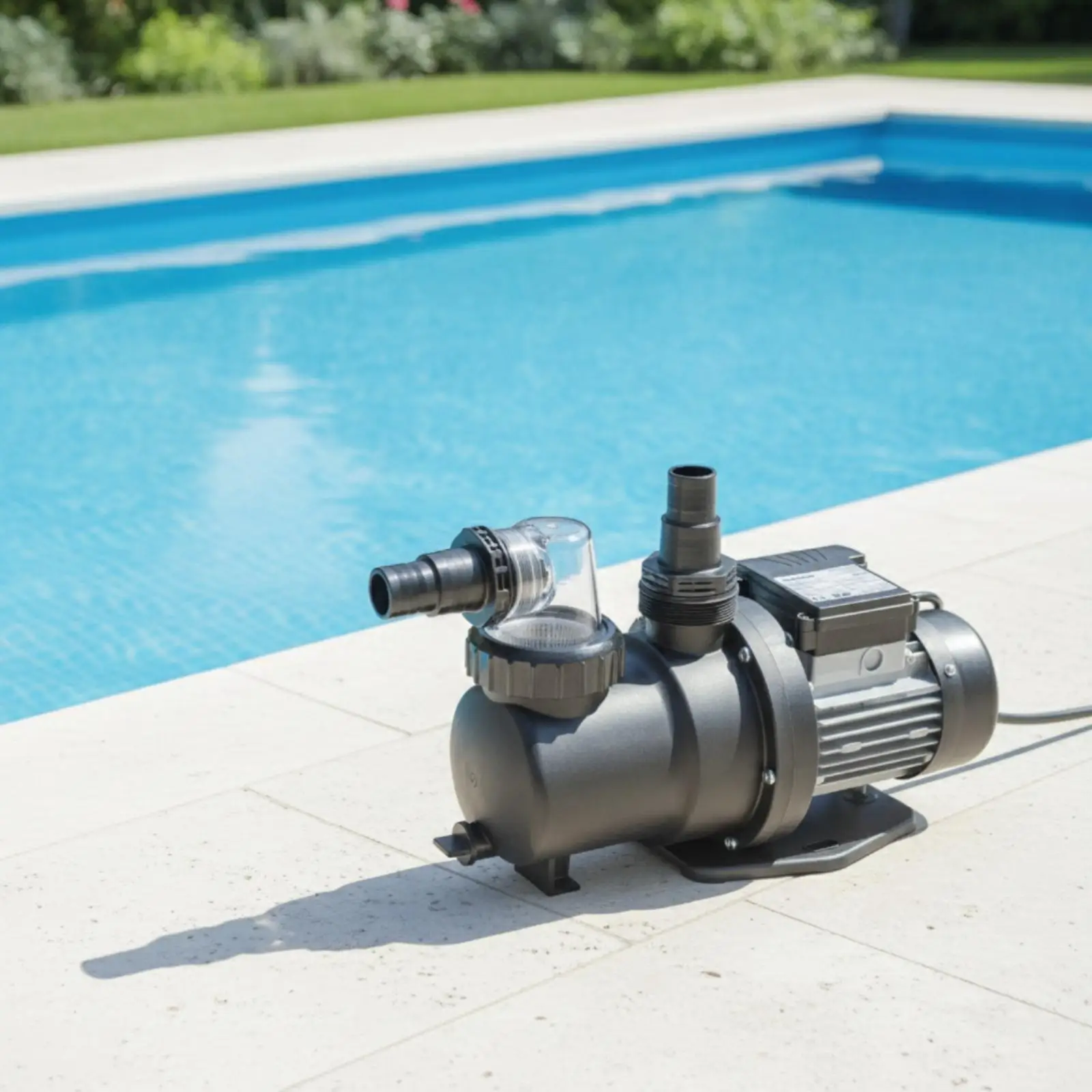 Above Ground Pool Water Pump 1HP Self Priming Swimming Pool Pump 9.5m3/h 115V High Efficiency Single Speed Iron Motor