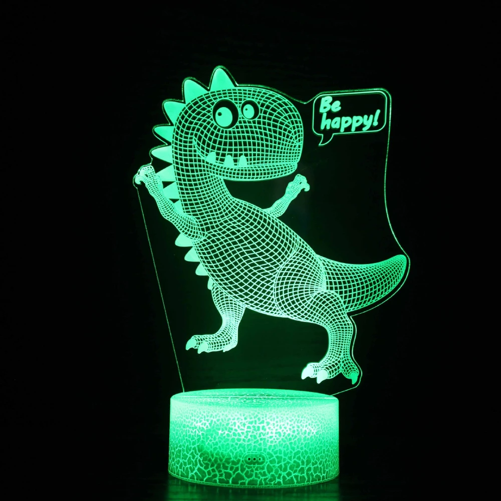 

Nighdn 3D Dinosaur Lamp LED Night Light for Kids Room Decor 7 Color Illusion Table Lamp Chid Nightlight Gift for Girls Boys