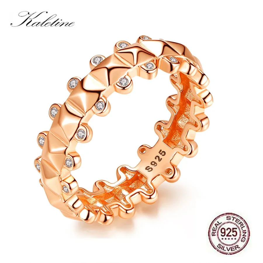 KALETINE Rings for Women 925 Sterling Silver Ladybug Energy Men Ring Engagement ring Rose Gold Jewelry Allied Express