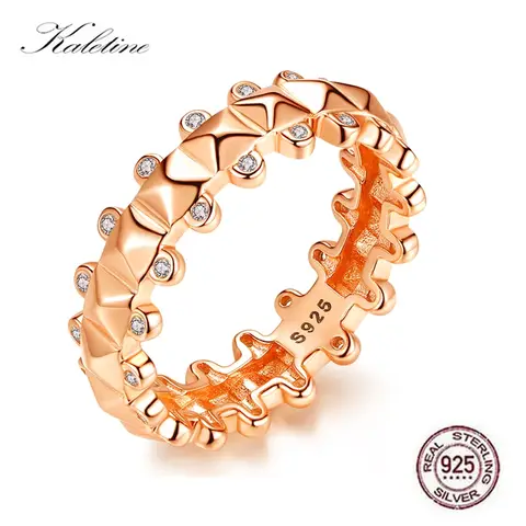 KALETINE Rings for Women 925 Sterling Silver Ladybug Energy Men Ring Engagement ring Rose Gold Jewelry Allied Express