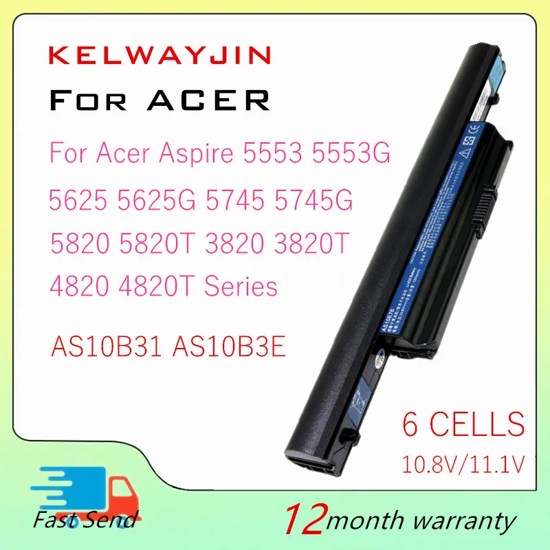 

Laptop Battery For Acer Aspire 4820 5553 3820 5553G 3820T 5625 5625G 5745 5745G 4820T 5820 5820T