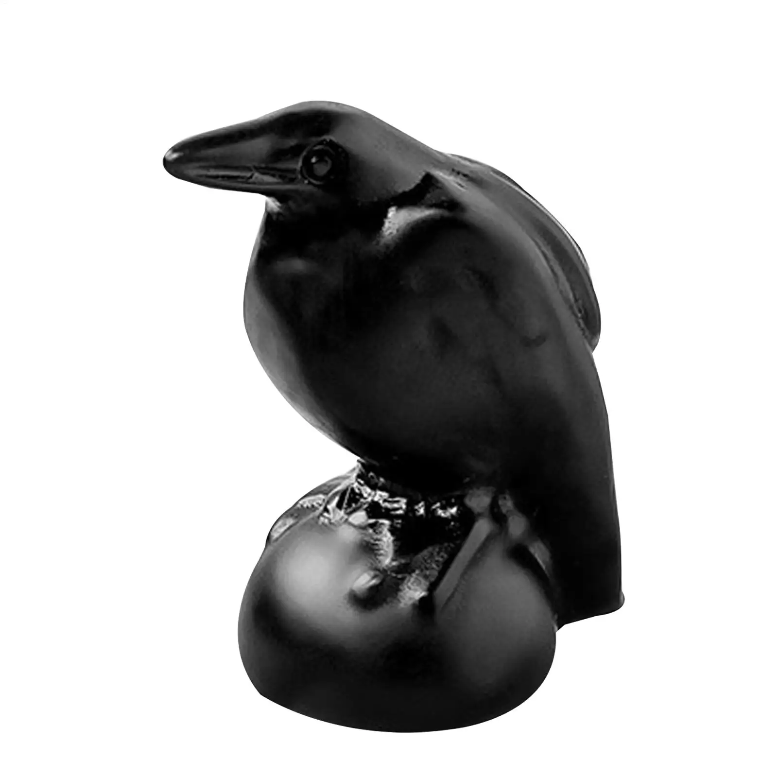 2026 Crow Statues for Home Decor Hand Carved Obsidian Obsidian Crow Ornament for Workplace Decor Bedroom