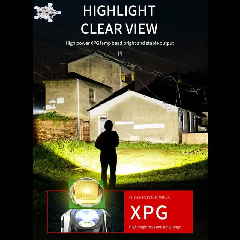 

Head Light LED Headlight 1000 Lumen Ultra-Light Bright With White Red Light,Waterproof Motion Sensor 2Pack