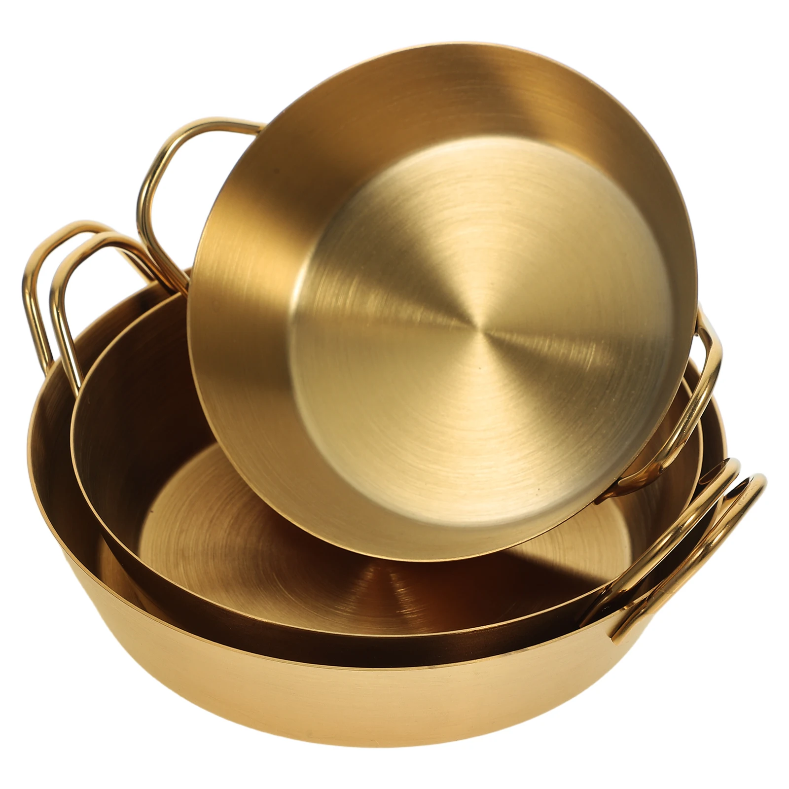 

3pcs Stainless Steel Mixing Bowls Serving Salad Snack Sauce Rice Dessert Soup Side Dish Prep Kitchenware Home Restaurant