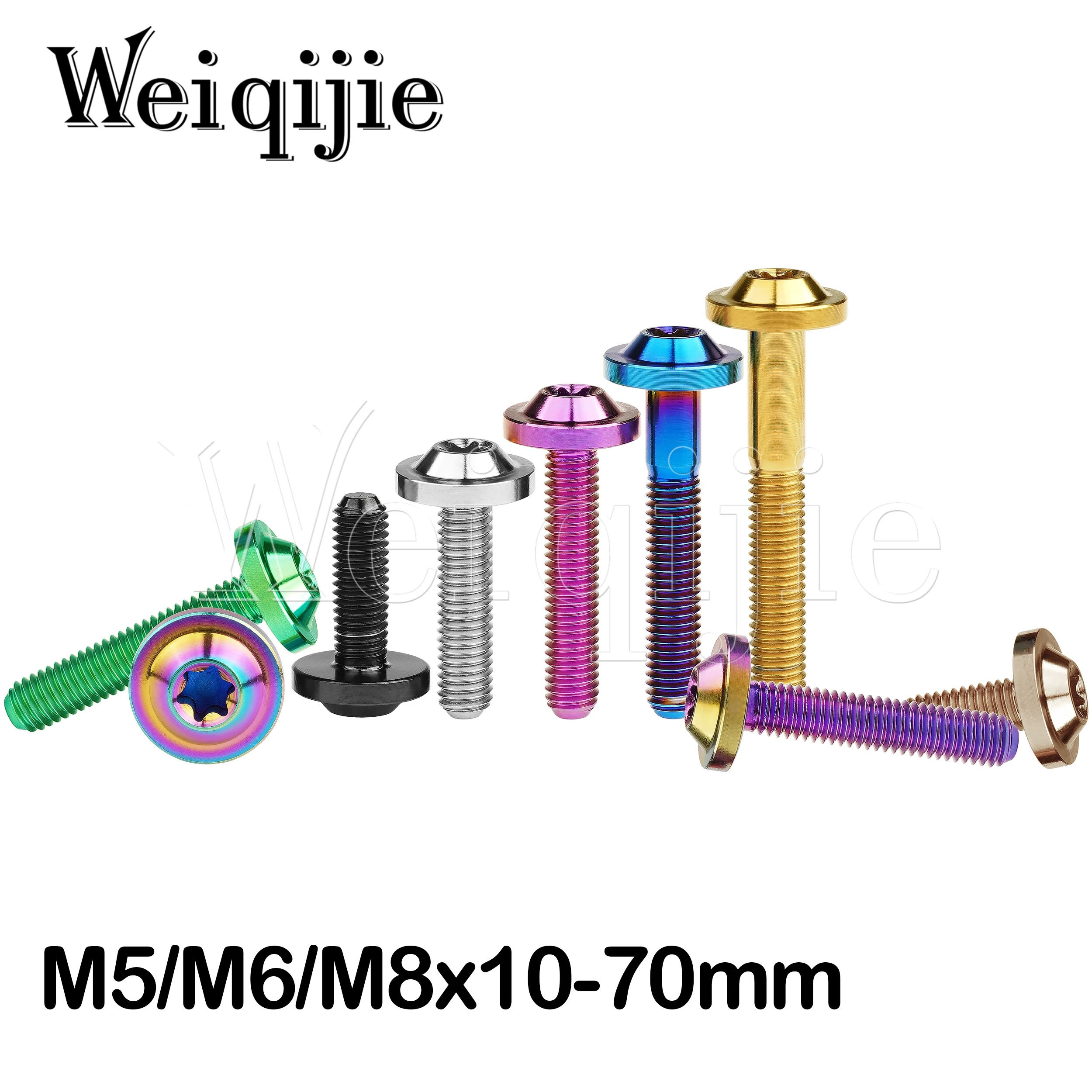 

Weiqijie титановые болты M5/M6/M8 Torx для велосипедов и мотоциклов