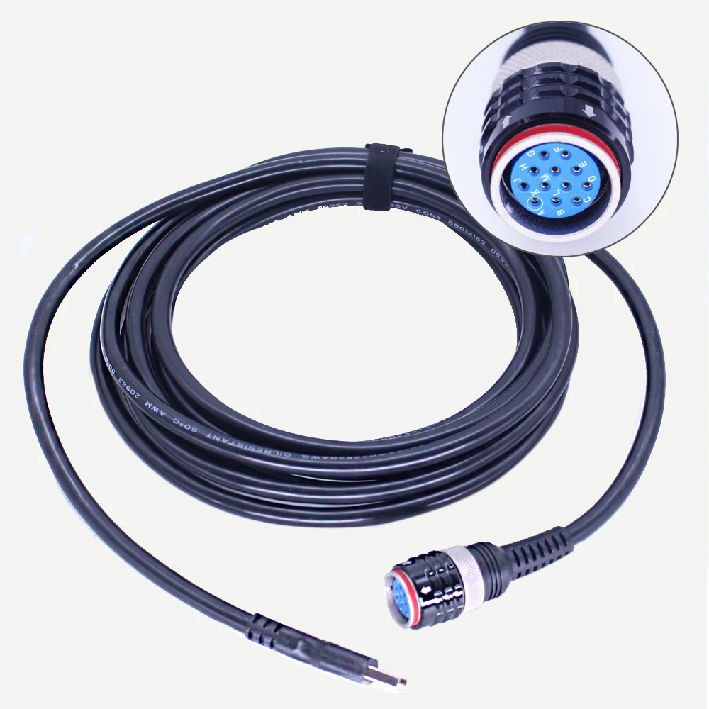 For Volvo Vocom2 Diagnostic Tool OBD2 Adapter OBD Scanner 24v Truck Excavator Interface Diagnostic Tools