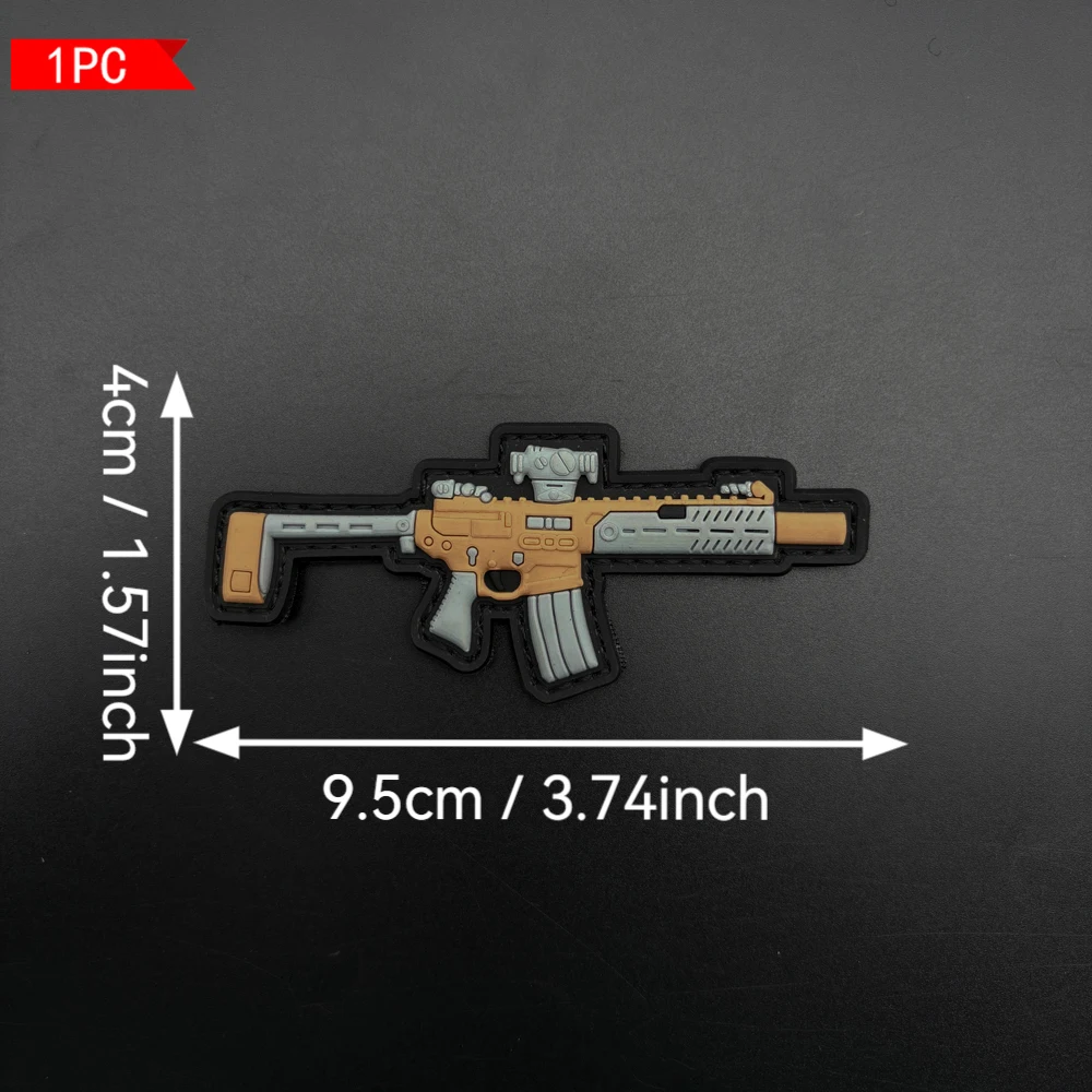 Spliced Long Strip-Shaped Patches with Unique Designs, Made of 2D Flat Pvc Material. Three Different Patterns Available, 1 Piece Optional. Armband, Bag, and Clothing Decorative Patches, with a Matching Felt-Backed Badge Patch Included