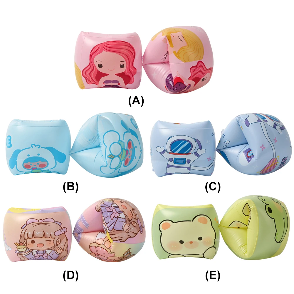 لطيف بركة يطفو الذراع العصابات نفخ السباحة الذراع تعويم خواتم آمنة السباحة العائمة خواتم للأطفال الصغار والكبار #5