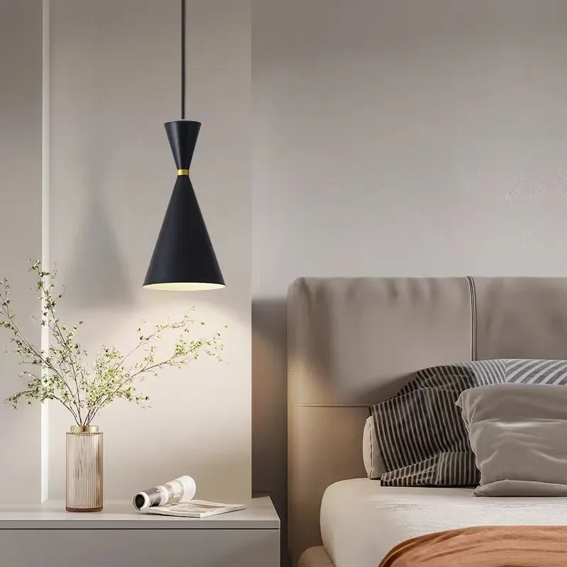 For Nordic Master Bedroom Bedside Table Small Chandelier 2027 New Creative Modern Simple Internet Celebrity Minimalist Long Led