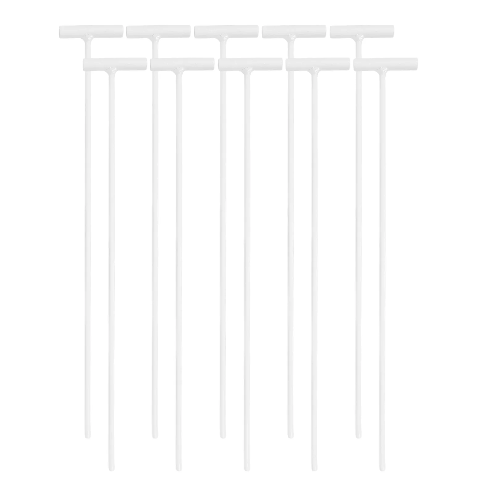 

10Pcs Bird Cage Door Iron Bars One Way System Durable Easy Install Metal Removable Rod Silver