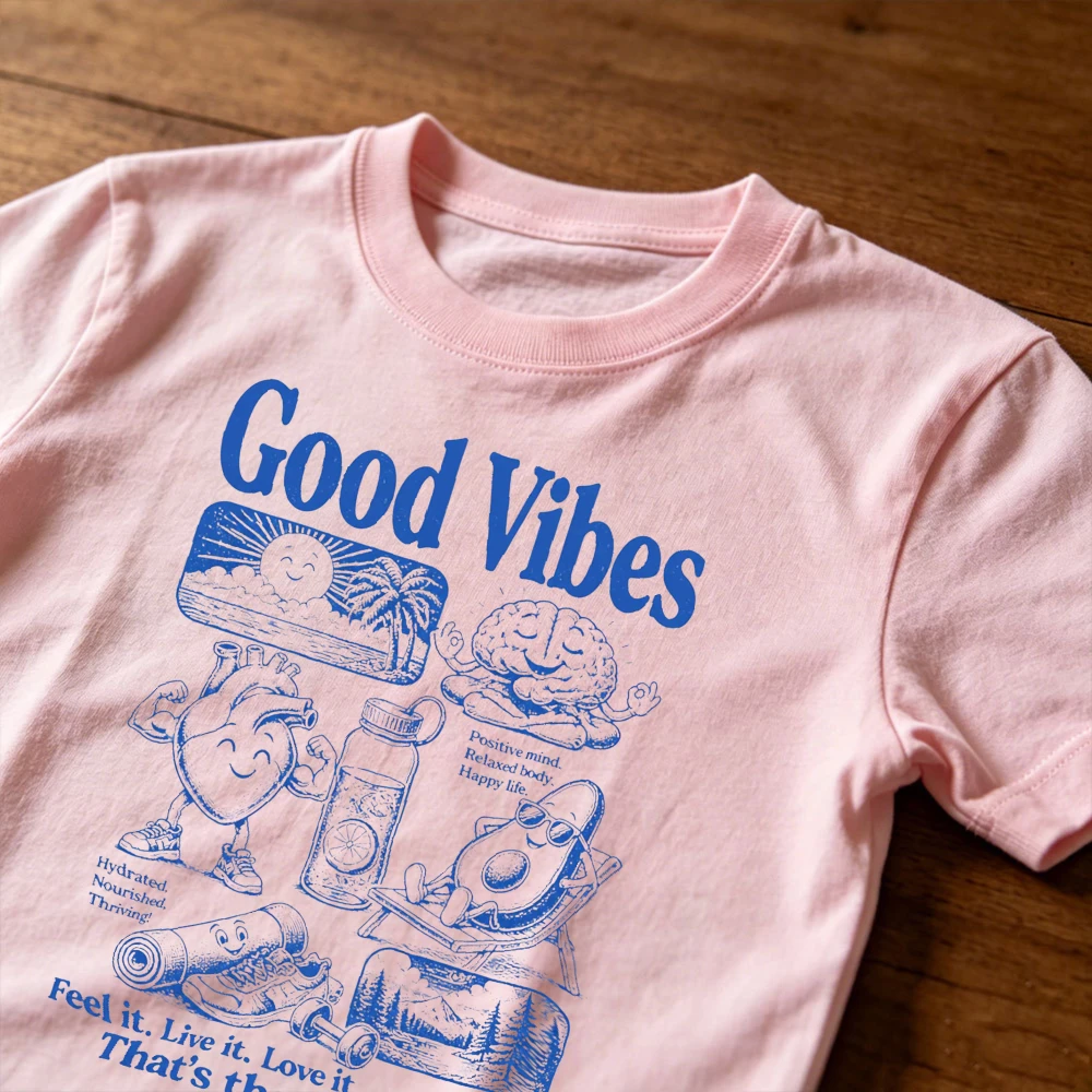T-shirt grafica unisex con sta - Wellness Health Vibe recensione e prezzo