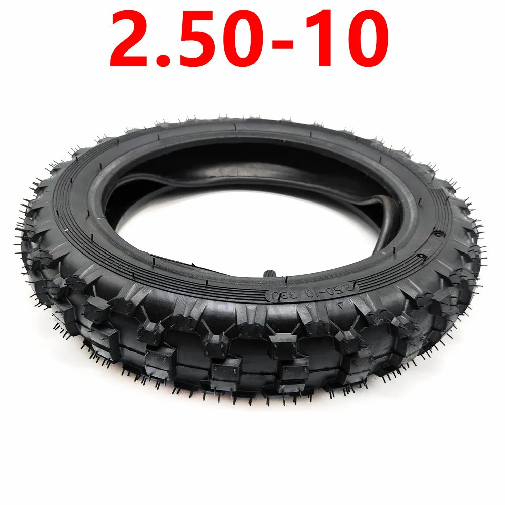 Motorcycle Tyre Inner Tube 2.50-10 Pocket Durable Thick Wheel Rubber Motorcycle Tire for Honda CRF50 XR50 Yamaha PW50