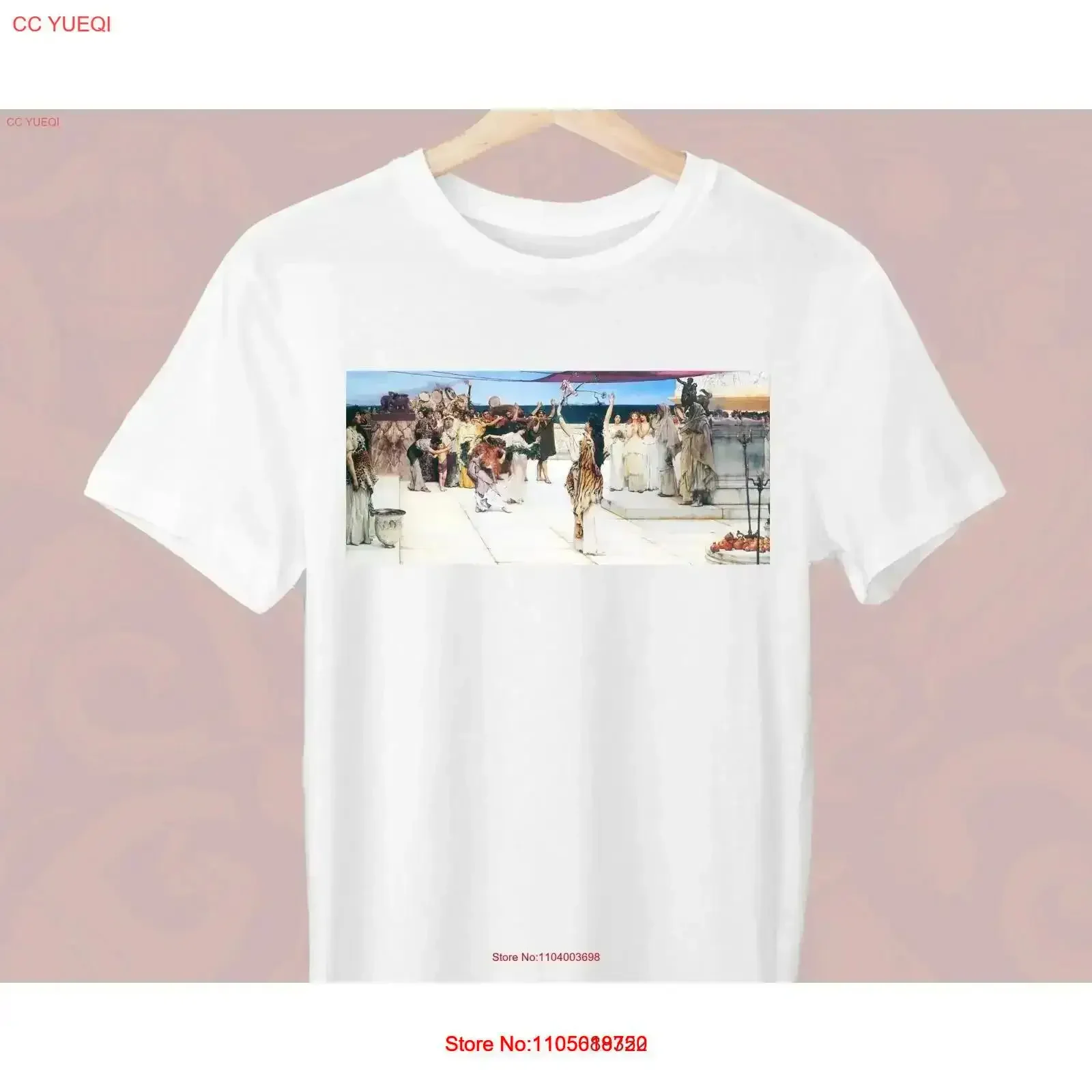 A Dedication to Bacchus Lawrence Alma Tadema T Shirt Greek Mythology for Trendy Stylish vintage Washed Casual Versatile
