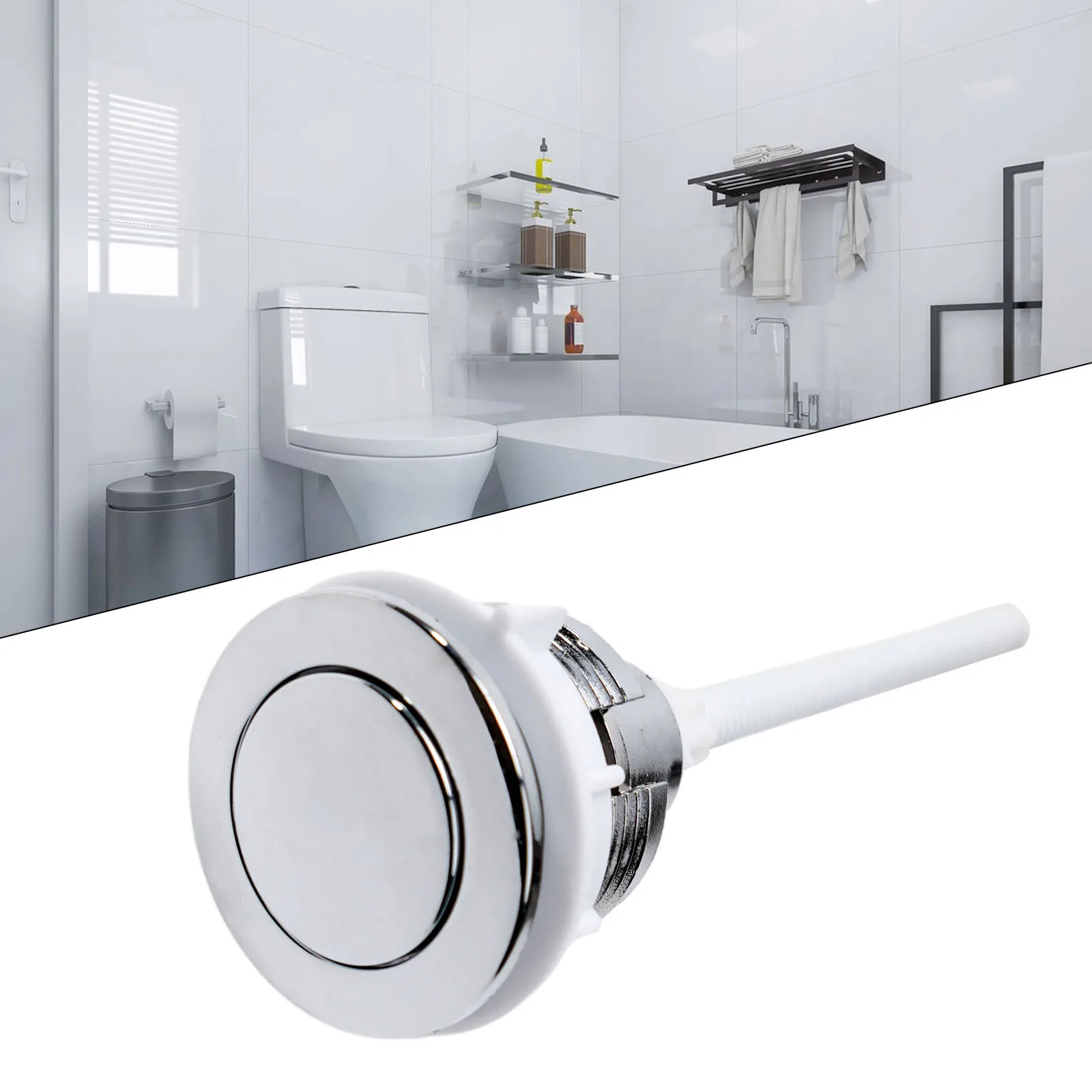 Tool Toilet Tank Button Replacement Buttons Corrosion-resistant Flush Toilet Parts Push Single Rust-proof Tools