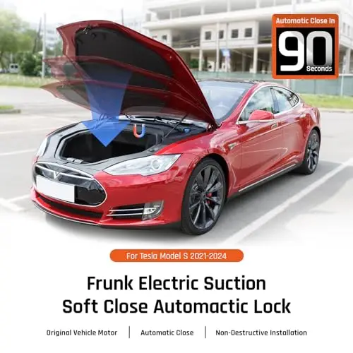 Electric Power Frunk Closer for Tesla Model Y 2021-2024 Juniper Automatic Soft Closing Front Trunk Lock Hands Free Auto Close