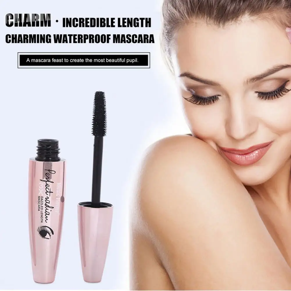 12g Mascara Tube Ergonomics Handle Make Up Mascara Waterproof Lash Extension Thick Lengthen Mascara for Beauty