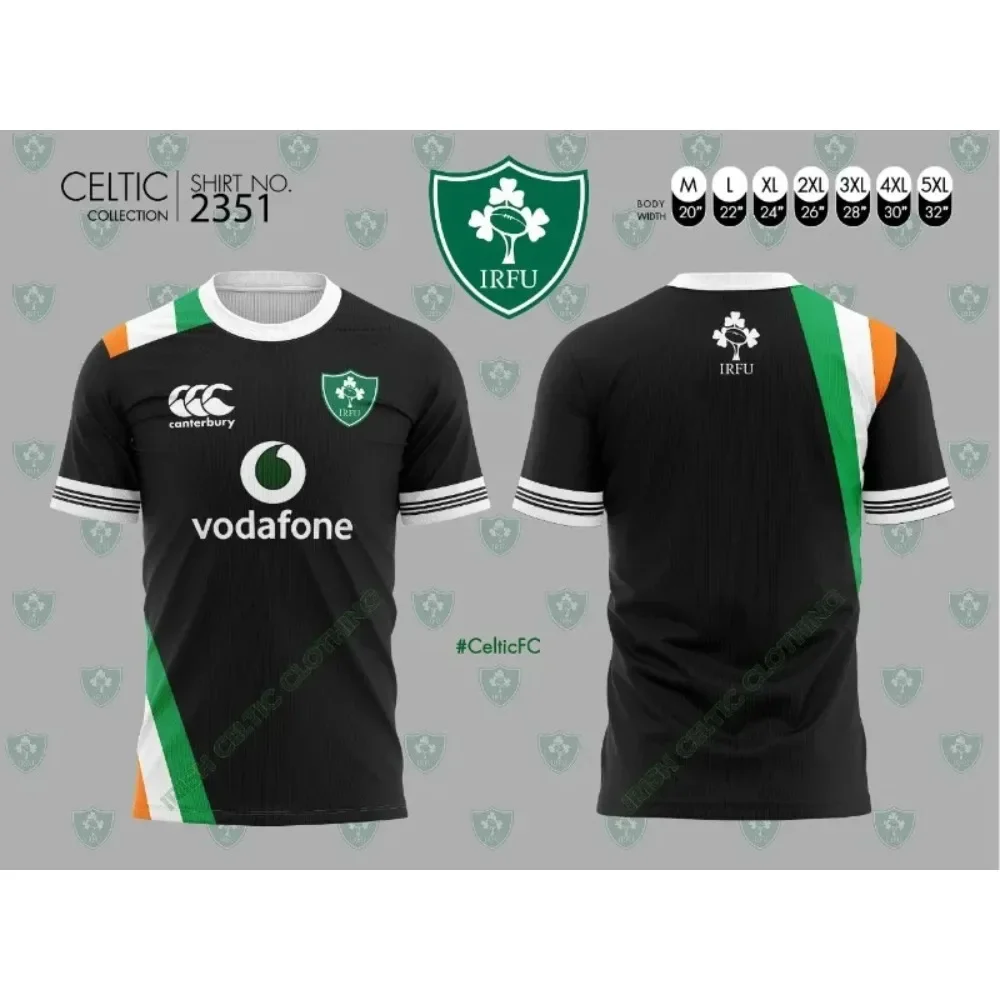 

24/25 Sports Top Adult/Children's Irish Olive Shirt Personalized T-shirt Short Sleeve Quick Dry Large Round Neck Fashion