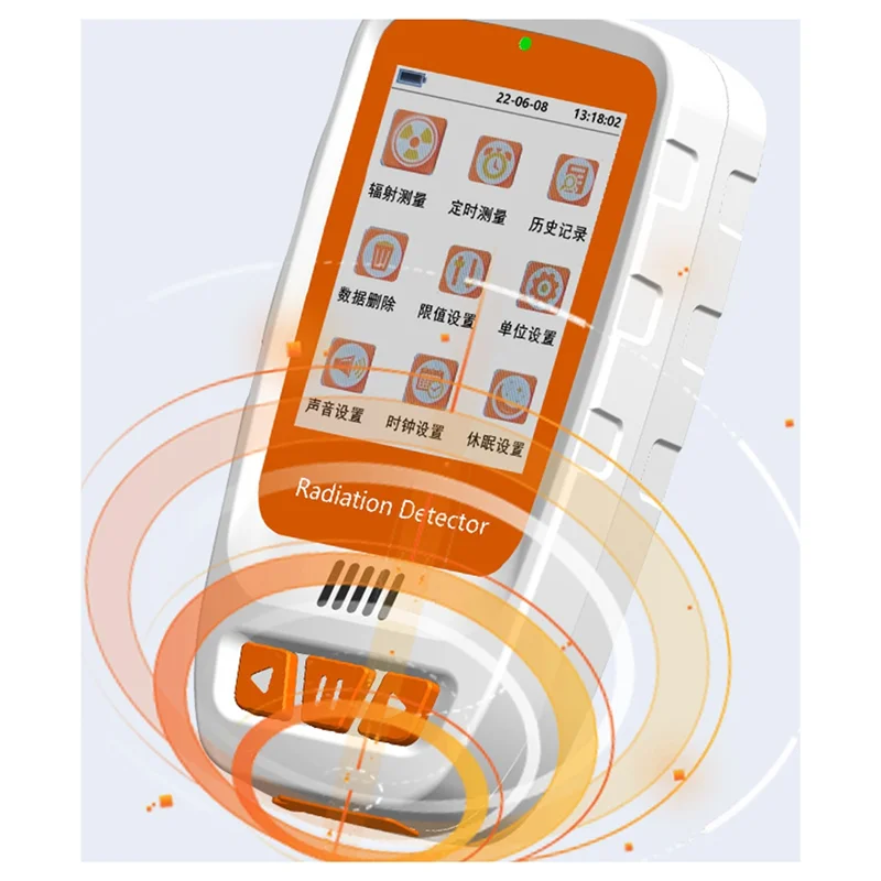 AT51-HFS-20 Detector de radiação nuclear Mármore composto CT/X/Y Ray Alarme de dose pessoal radioativo
