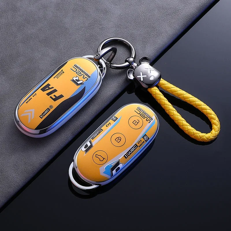 Key Fob Case for Leading Ideal One Li Auto Lixiang L7 L8 L9 MAX 2023 2024 Car Smart Remote Protection Cover Keychain Accessories