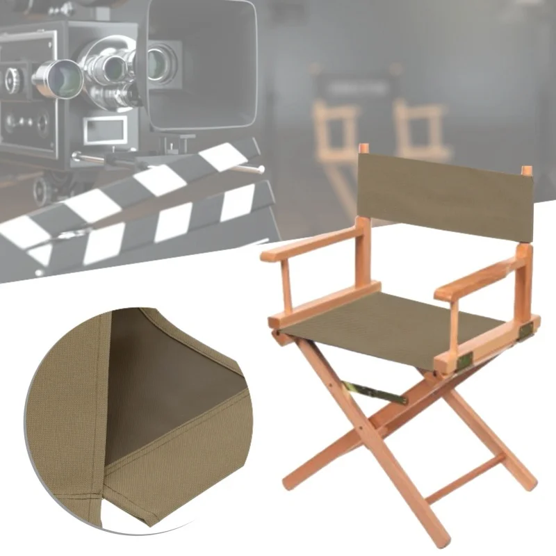 غطاء كرسي مقاوم للغبار ومقاوم للماء من قماش أكسفورد لمقعد نادي المخرج كاكي #6