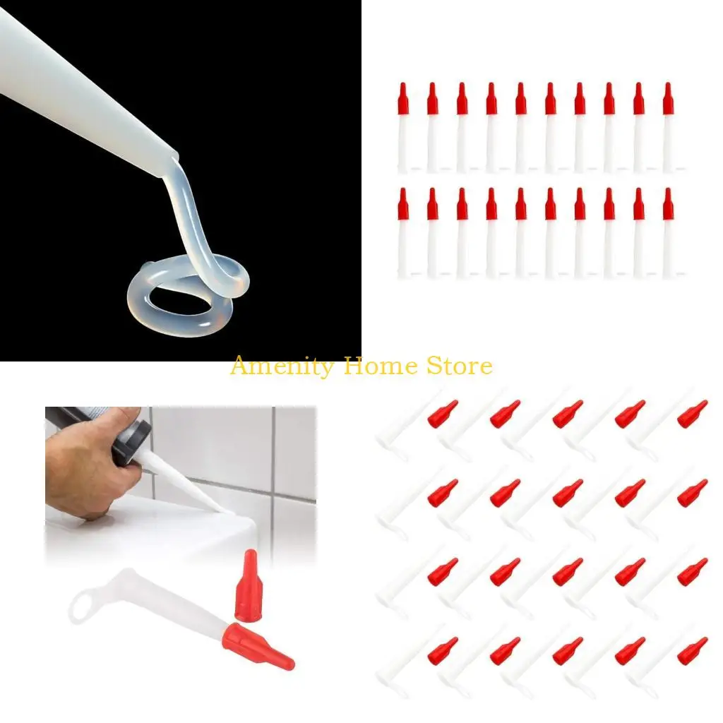 

F26C 20Pack Cartridge Tips Nozzles Replacement Tips with Sealing Caps Sealing Nozzles