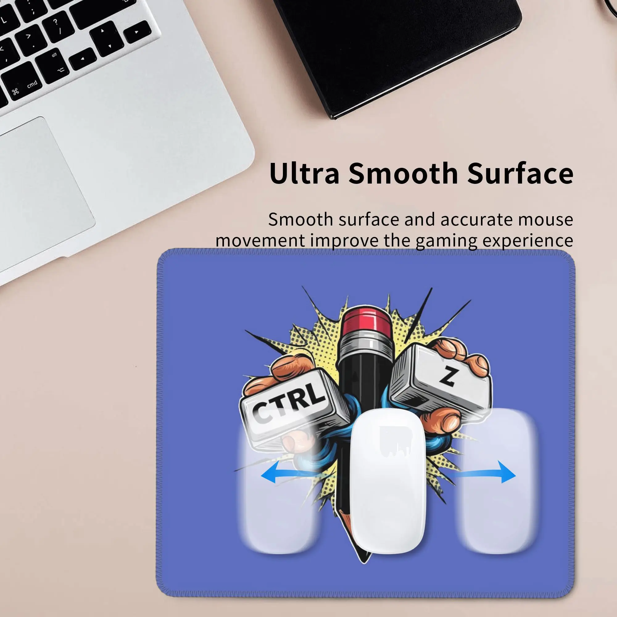 CTRL + Z Moc cofania Podkładka pod mysz Klawiatura komputerowa Podkładka pod mysz Gaming PC Laptop Mata na biurko Akcesoria biurowe Maty na stół