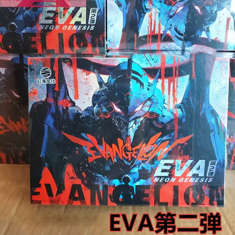 Neon Genesis Evangelion EVA 2nd, Caja Sorpresa de Cartas Coleccionables Hechas por Fans, Regalo de Anime Original para Fans de Evangelion