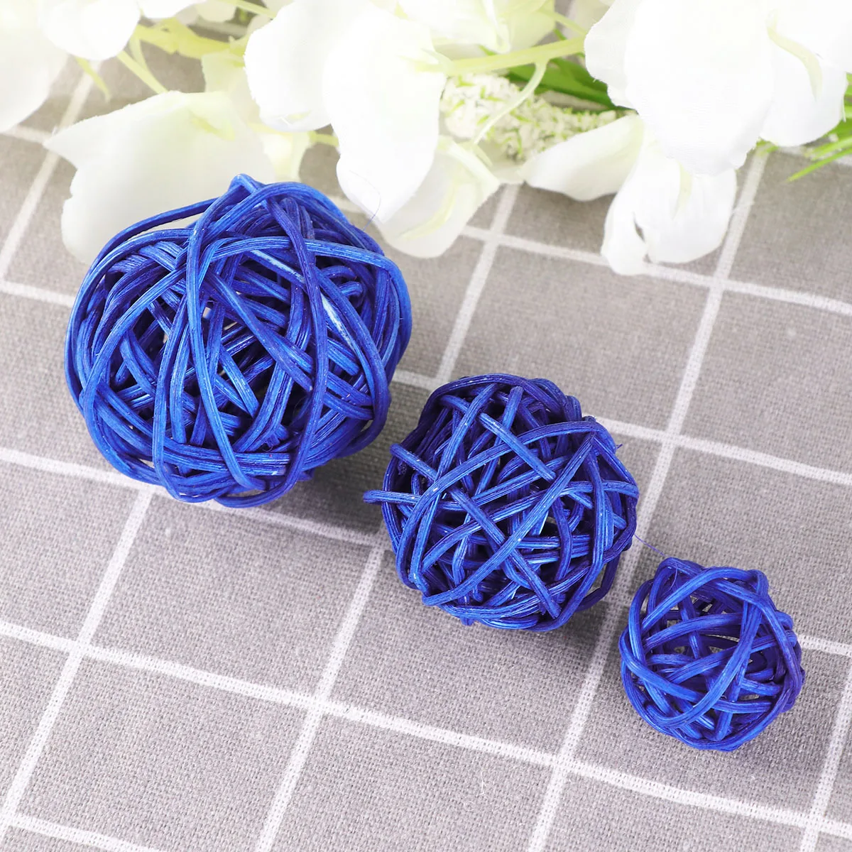 

15Pcs Rattan Ball Decoration 3cm 4cm 5cm Wicker Balls for Wedding Bridal Shower Christmas Party Home Rattan Ball