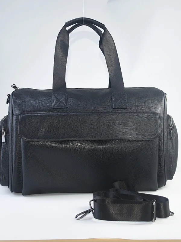 

Vintage Genuine Leather Lage Bag Busin Travel Crossbody Fitn Men's Bag Multi-ket Handheld Sli Casual