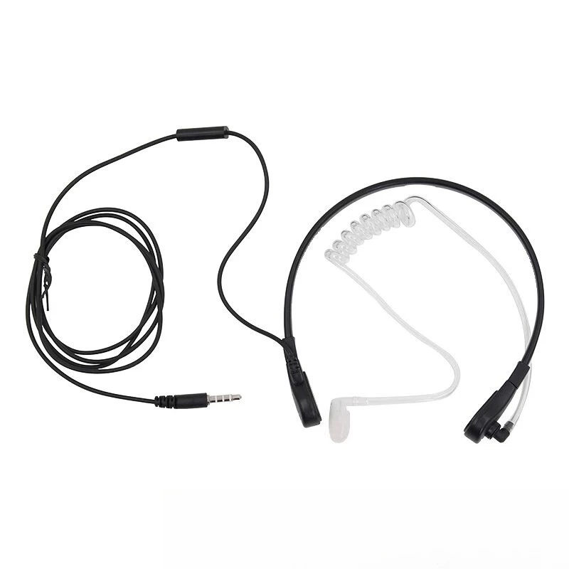 

3.5MM mobile phone radiation-proof earphones with microphone wire-controlled air duct non-radiation mobile phone