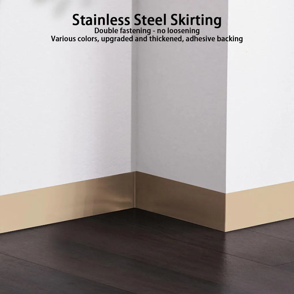 Stainless Steel Steel Toe Covers 10cm X 260cm Baseboard Plate For Kitchen Islands L Shaped Baseboard B 10X260CM