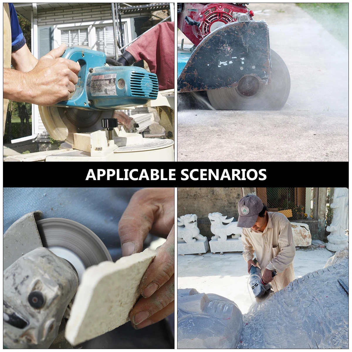 

115Mm Cutting Piece Porcelain Tile Granite Machine Ceramic Marble Disc Metal Diamond Long Life Multi Use