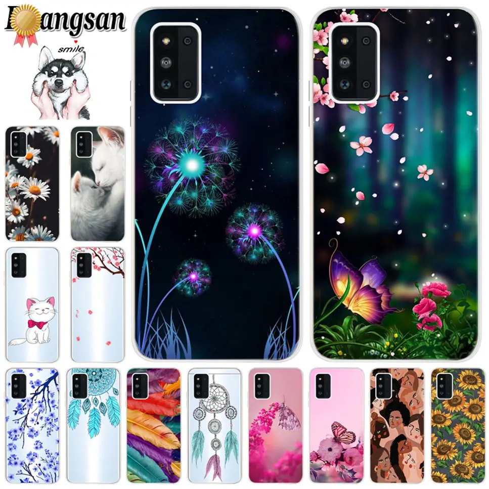 For Samsung Galaxy F52 5G SM-E5260 Case New Luxury Cute Flowers Shockproof Soft TPU Silicone Back Cover For Samsung F 52 Funda