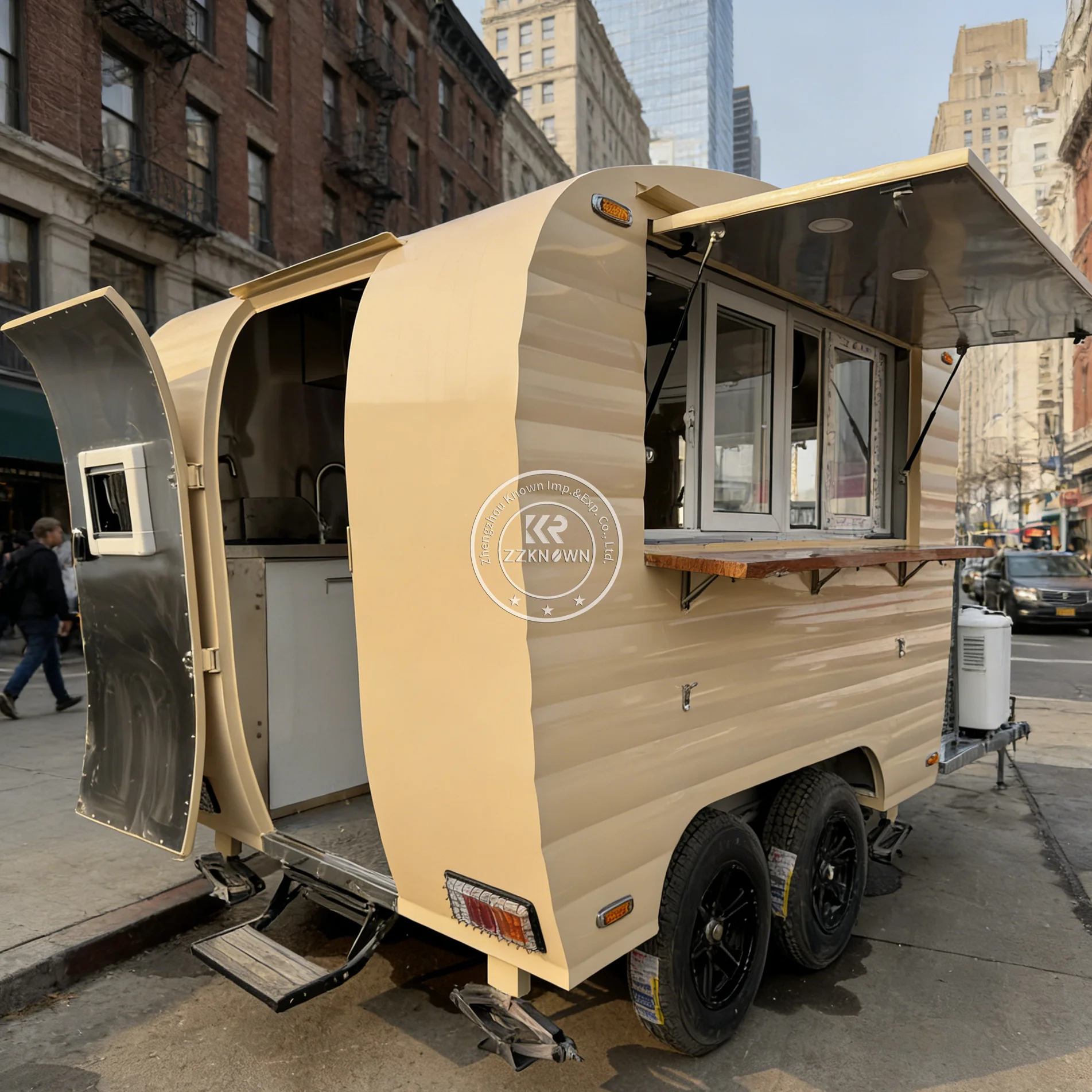 

High Quality BBQ Grill Mobile Catering Trailer Street Food Truck Portable Ice Cream Vending Trailer For Street Vending