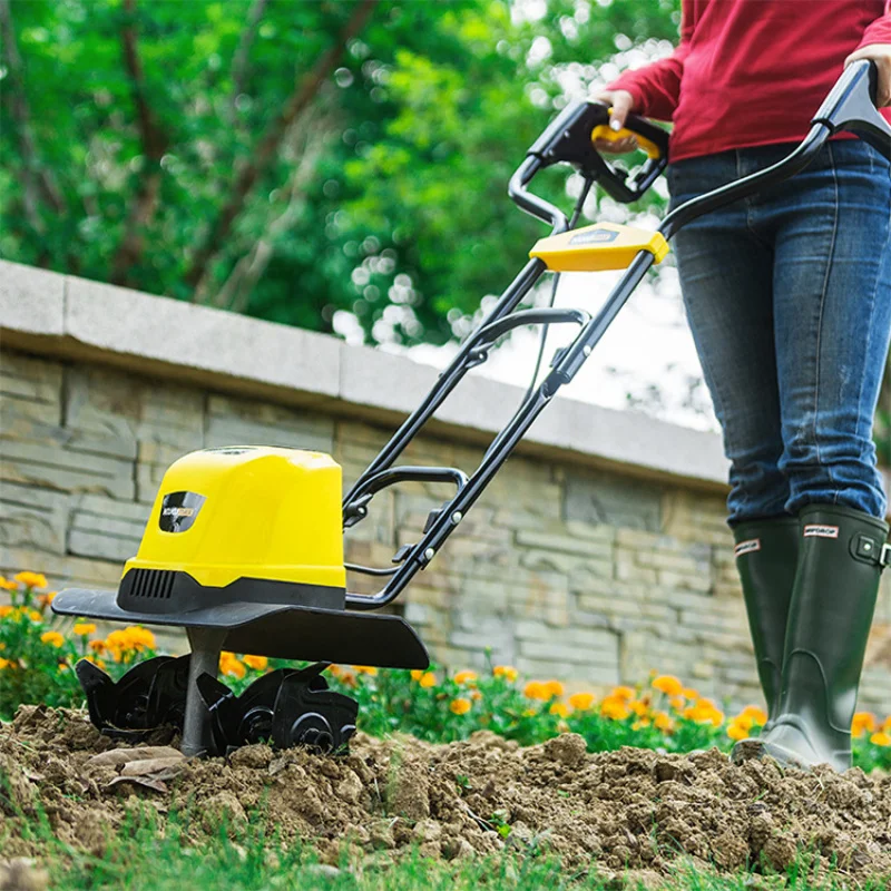 

Микрокультиватор Bestune, электрическая малогабаритная машина для рыхления почвы, роторный культиватор для домашних садов, овощных грядок, огорода.