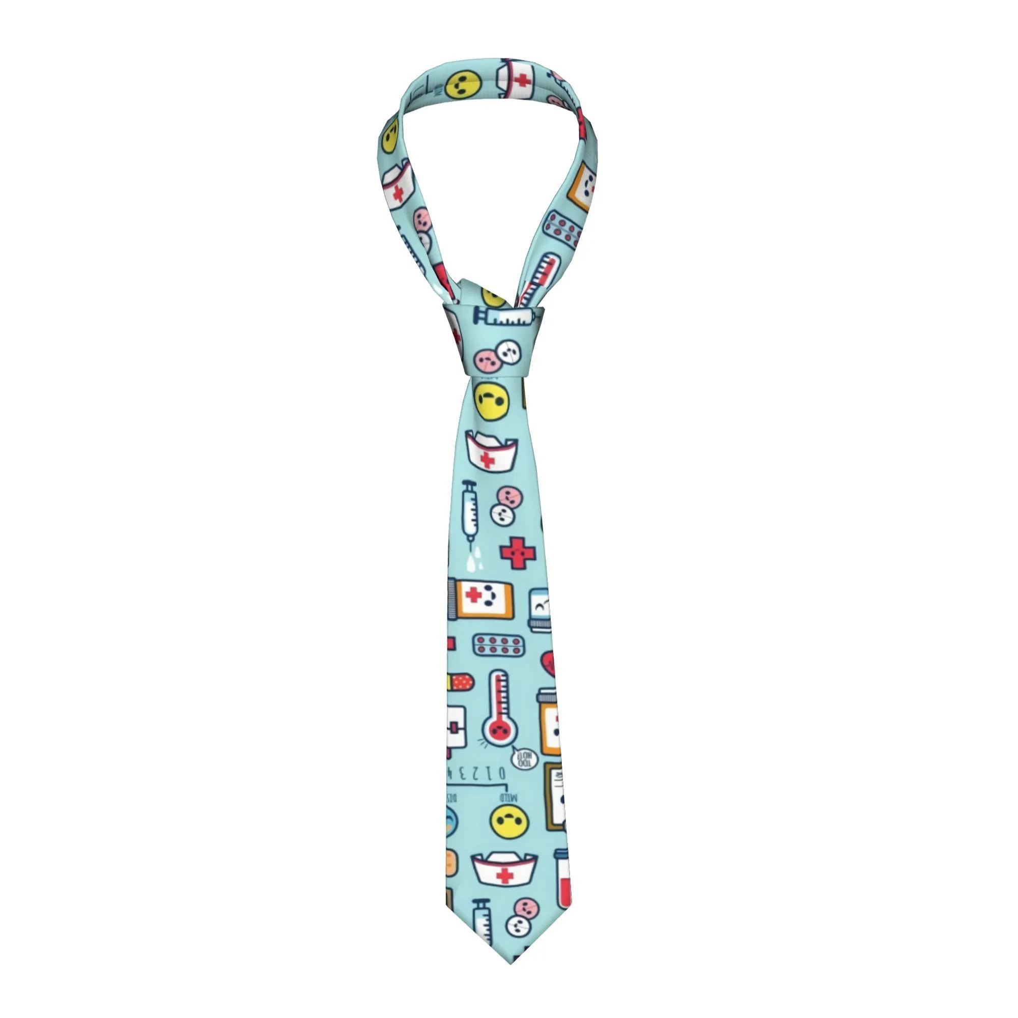 1pc Soft Stylish Medical Tools of The Trade Tie Ideal for Weddings Dates Parties Casual Wear Machine Washable