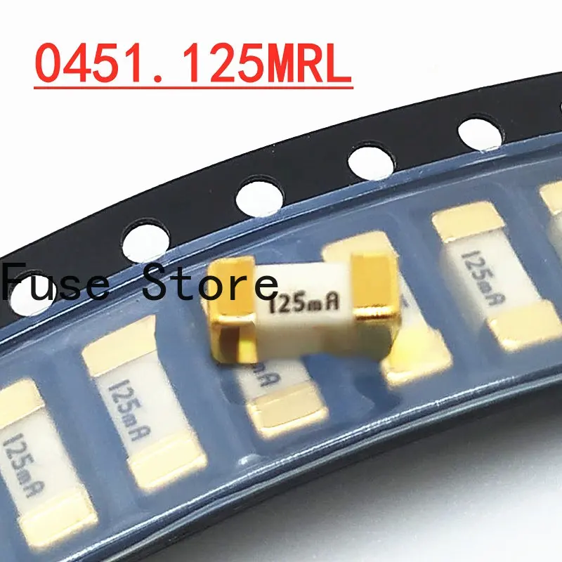 10PCS 0451.125MRL Imported Disposable Chip Fuse 125mA 0.125A Fast